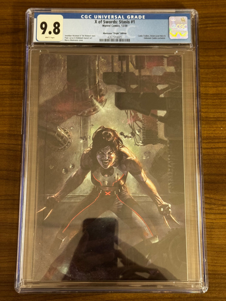 X OF SWORDS STASIS #1 MARCO MASTRAZZO UNKNOWN COMICS EXCLUSIVE VIRGIN VAR CGC 9.8 BLUE LABEL [IN STOCK] (ONLINE ORDER ONLY)