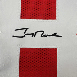 Facsimile Autographed Jerry Rice San Francisco Red Reprint Laser Auto Football Jersey Size Men's XL (ONLINE ORDER ONLY)