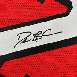 Facsimile Autographed Deion Sanders San Francisco Red Reprint Laser Auto Football Jersey Size Men's XL (ONLINE ORDER ONLY)
