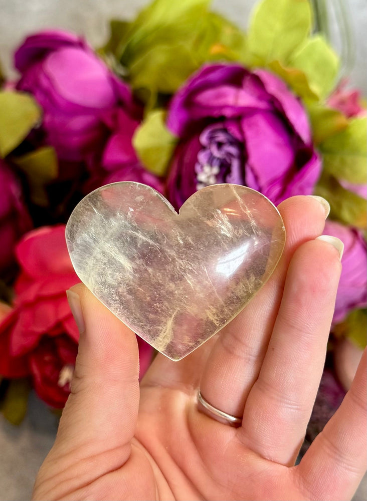 CANDY Fluorite Hearts, Ethically sourced Crystal Hearts (ONLINE ORDER ONLY)