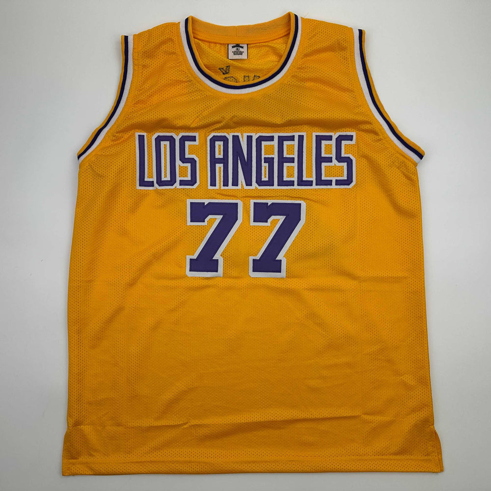 Facsimile Autographed Luka Doncic Los Angeles LA Yellow Reprint Laser Auto Basketball Jersey Size Men's XL (ONLINE ORDER ONLY)
