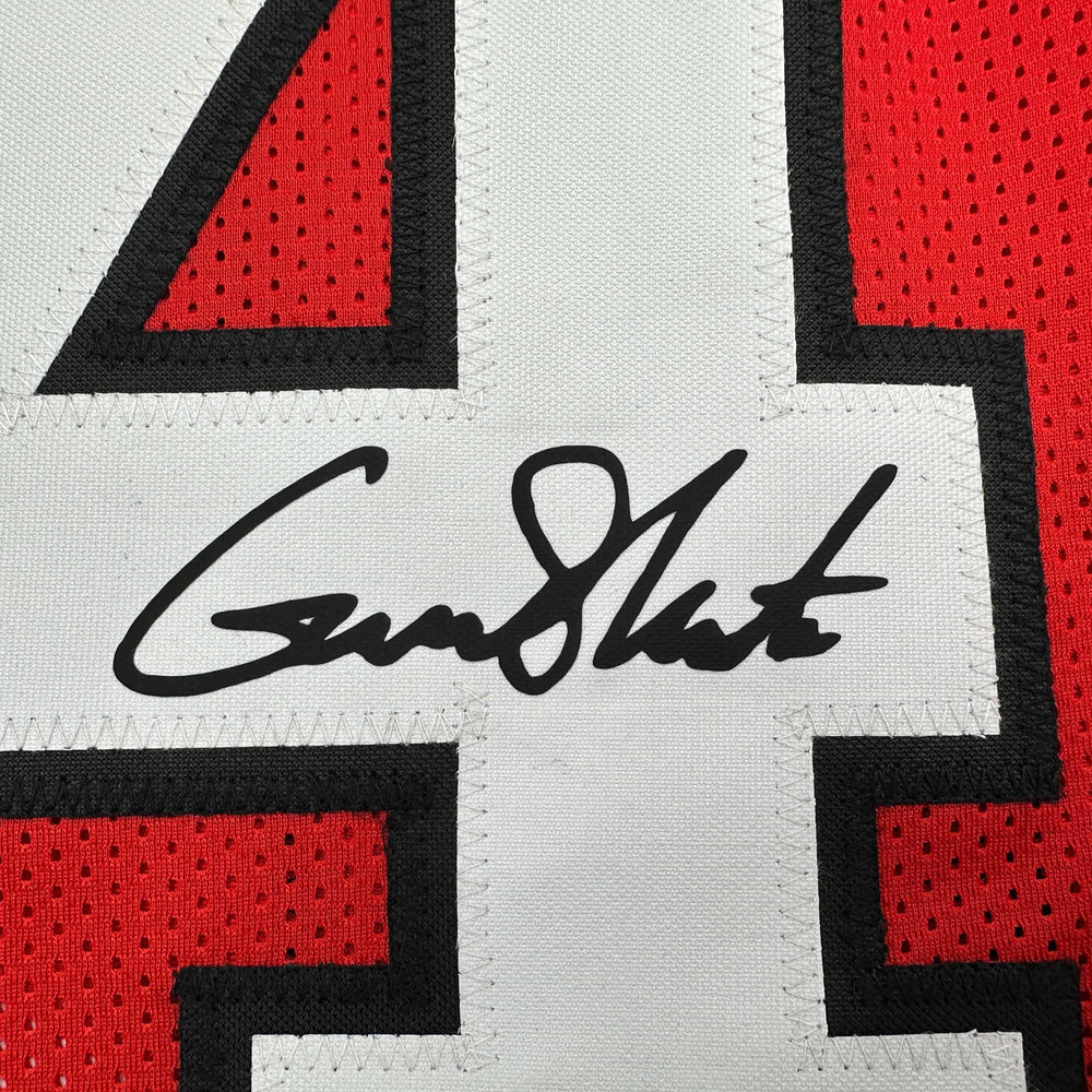 Facsimile Autographed Gunner Stockton Georgia Red Reprint Laser Auto College Football Jersey Size Men's XL (ONLINE ORDER ONLY)
