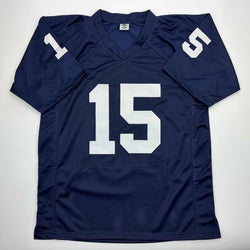 Facsimile Autographed Drew Allar Penn State Blue Reprint Laser Auto College Football Jersey Size Men's XL (ONLINE ORDER ONLY)