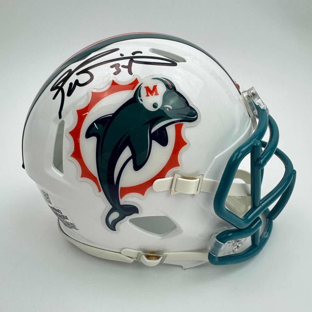 Autographed/Signed Ricky Williams Miami Dolphins Mini Football Helmet JSA COA