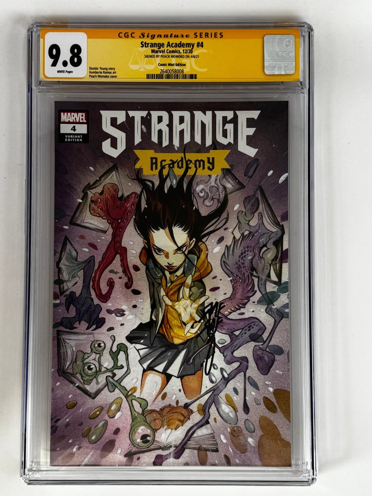 STRANGE ACADEMY #4 Peach Momoko Var Signed by Peach Momoko CGC 9.8 SS YELLOW Label[In Stock] (ONLINE ORDER ONLY)