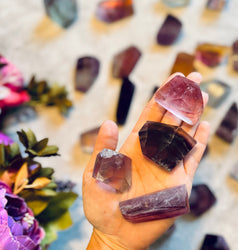 CANDY Fluorite Shapes, Polished Fluorite Freeforms, Fluorescent Crystals (ONLINE ORDER ONLY)