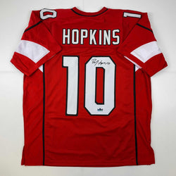 Facsimile Autographed DeAndre Hopkins Arizona Red Reprint Laser Auto Football Jersey Size Men's XL (ONLINE ORDER ONLY)