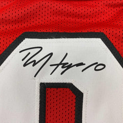 Facsimile Autographed DeAndre Hopkins Arizona Red Reprint Laser Auto Football Jersey Size Men's XL (ONLINE ORDER ONLY)