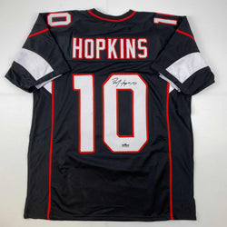 Facsimile Autographed DeAndre Hopkins Arizona Black Reprint Laser Auto Football Jersey Size Men's XL (ONLINE ORDER ONLY)