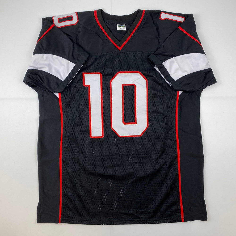 Facsimile Autographed DeAndre Hopkins Arizona Black Reprint Laser Auto Football Jersey Size Men's XL (ONLINE ORDER ONLY)