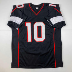 Facsimile Autographed DeAndre Hopkins Arizona Black Reprint Laser Auto Football Jersey Size Men's XL (ONLINE ORDER ONLY)