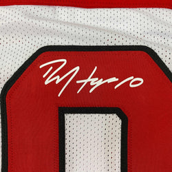 Facsimile Autographed DeAndre Hopkins Arizona White Reprint Laser Auto Football Jersey Size Men's XL (ONLINE ORDER ONLY)