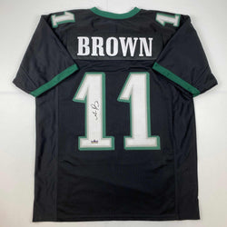 Facsimile Autographed AJ A.J. Brown Philadelphia Black Reprint Laser Auto Football Jersey Size Men's XL (ONLINE ORDER ONLY)