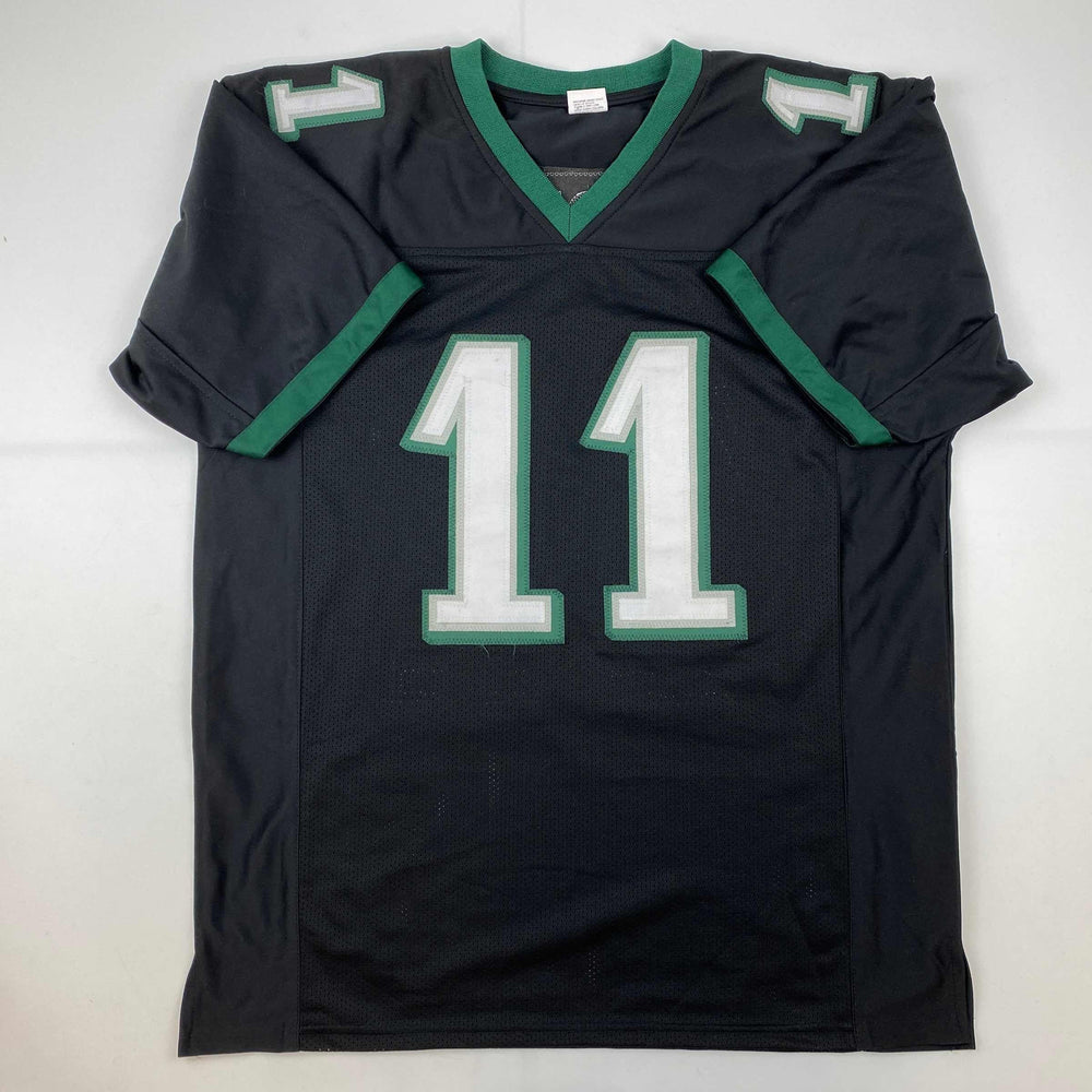 Facsimile Autographed AJ A.J. Brown Philadelphia Black Reprint Laser Auto Football Jersey Size Men's XL (ONLINE ORDER ONLY)