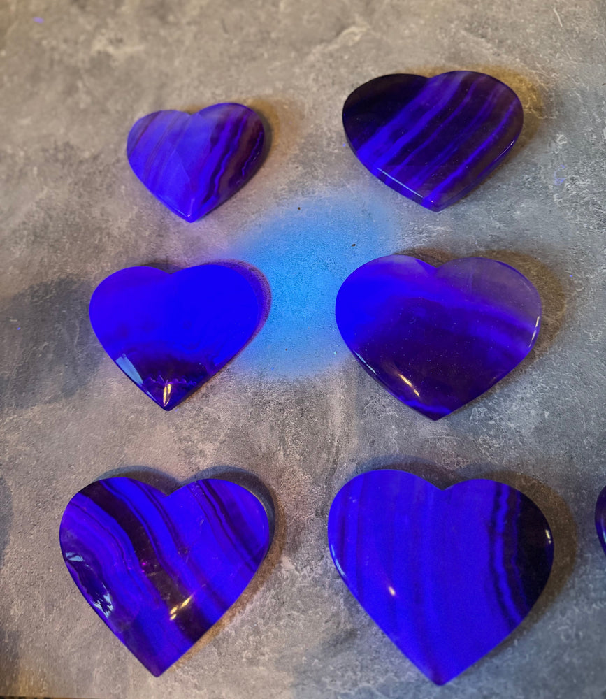 Large CANDY Fluorite Hearts, Ethically sourced Crystal Hearts (ONLINE ORDER ONLY)