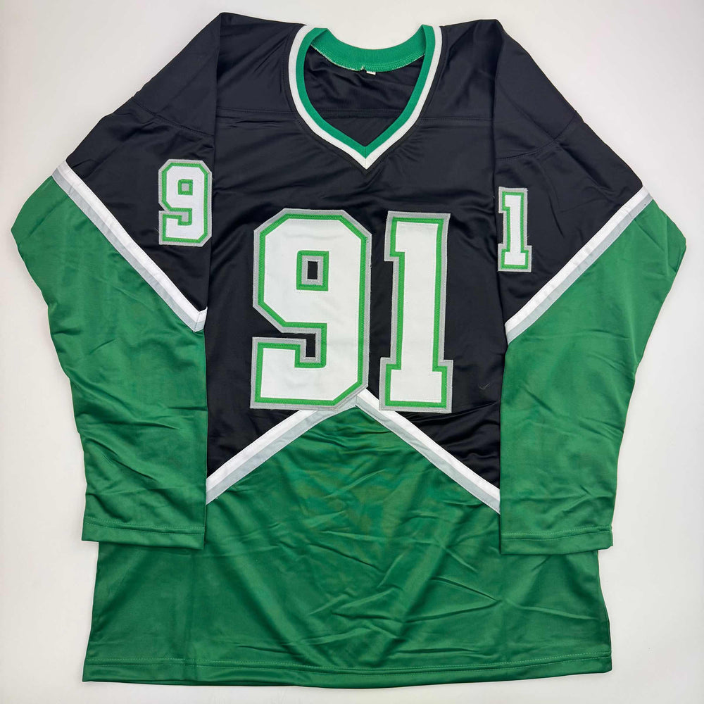 Autographed/Signed Tyler Seguin Dallas Black Hockey Jersey Beckett BAS COA