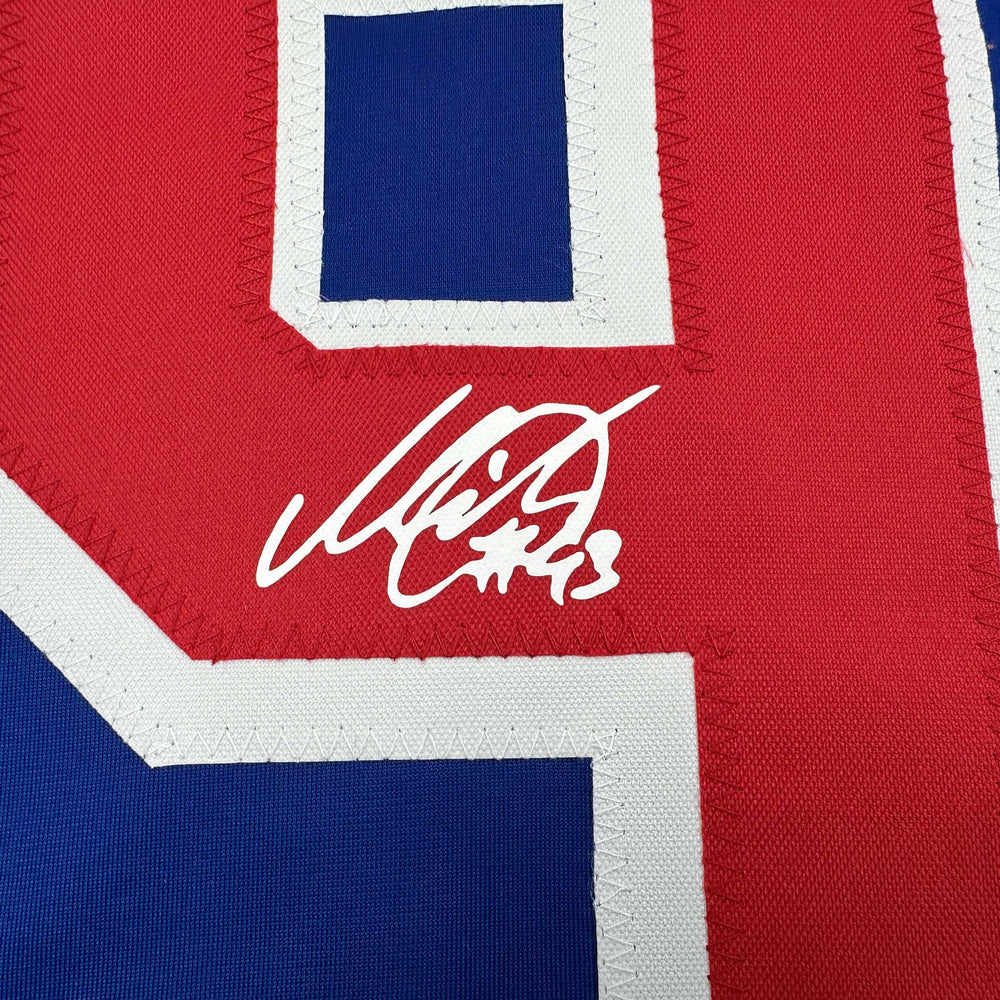 Facsimile Autographed Mika Zibanejad New York Blue Reprint Laser Auto Hockey Jersey Size Men's XL (ONLINE ORDER ONLY)
