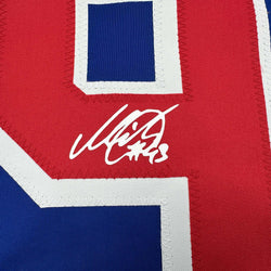 Facsimile Autographed Mika Zibanejad New York Blue Reprint Laser Auto Hockey Jersey Size Men's XL (ONLINE ORDER ONLY)