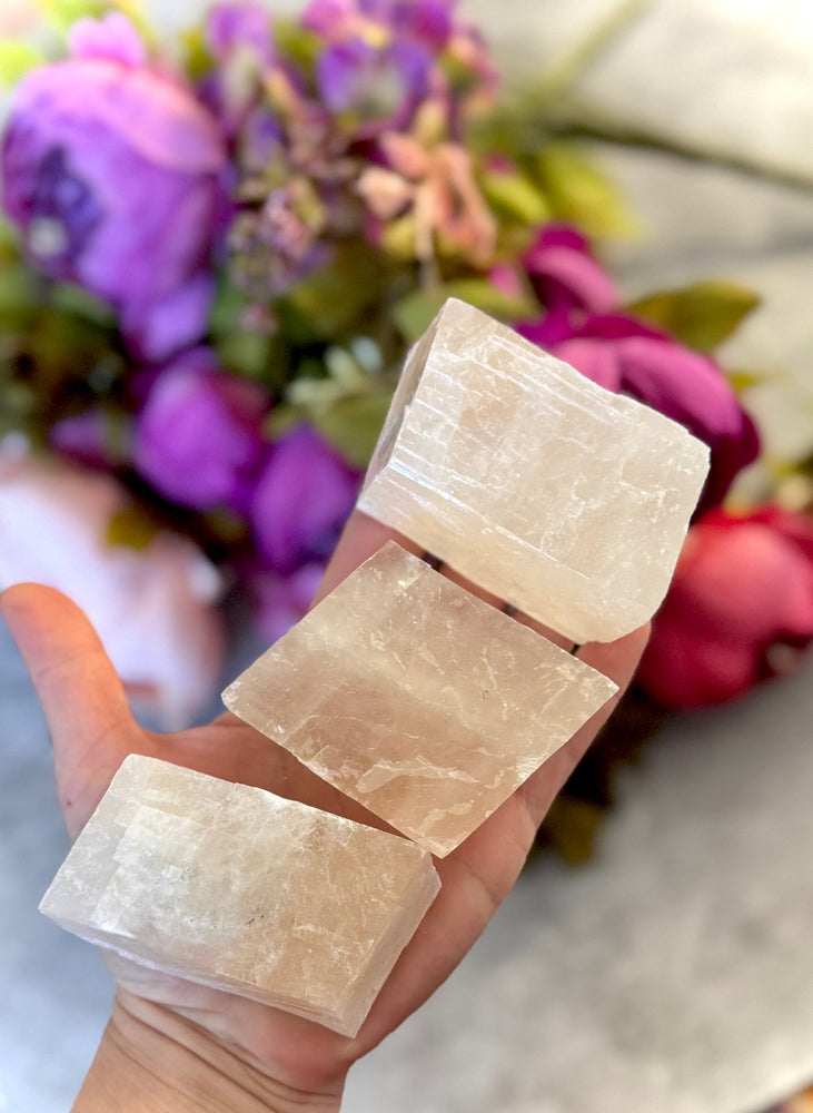 Optical Calcite, Glows PINK Under UV Light, Fluorescent Minerals (ONLINE ORDER ONLY)