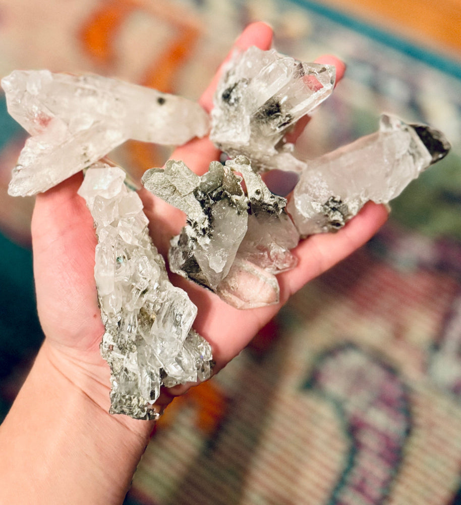 High Quality Quartz Clusters from Brazil, Many with Chlorite Inclusions (ONLINE ORDER ONLY)