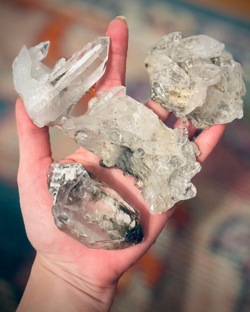 High Quality Quartz Clusters from Brazil, Many with Chlorite Inclusions (ONLINE ORDER ONLY)