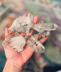 High Quality Quartz Clusters from Brazil, Many with Chlorite Inclusions (ONLINE ORDER ONLY)
