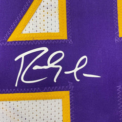 Facsimile Autographed Randy Moss Minnesota White Reprint Laser Auto Football Jersey Size Men's XL (ONLINE ORDER ONLY)