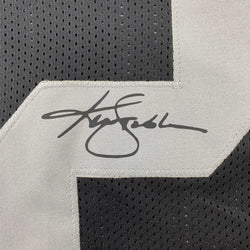 Facsimile Autographed Ken Stabler Oakland Las Vegas Black Reprint Laser Auto Football Jersey Size Men's XL (ONLINE ORDER ONLY)