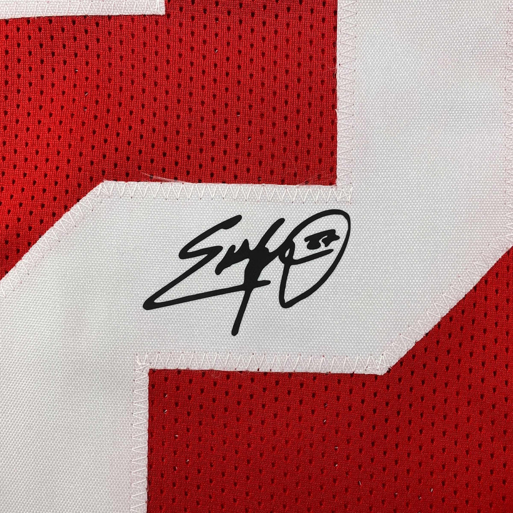 Facsimile Autographed Eddie George Ohio State Red Reprint Laser Auto College Football Jersey Size Men's XL (ONLINE ORDER ONLY)