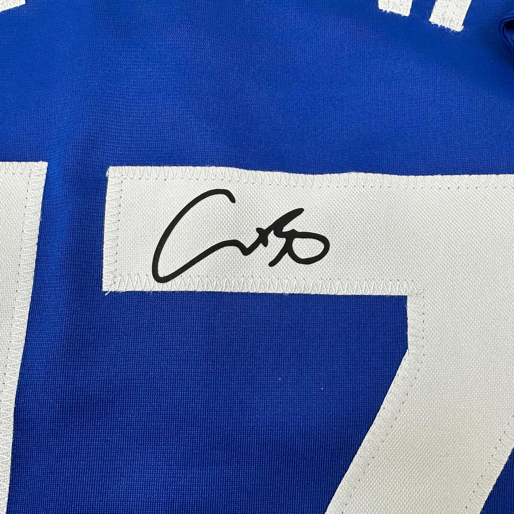 Facsimile Autographed Shohei Ohtani Los Angeles LA Blue Reprint Laser Auto Baseball Jersey Size Men's XL (ONLINE ORDER ONLY)