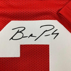 Facsimile Autographed Brock Purdy San Francisco Red Reprint Laser Auto Football Jersey Size Men's XL (ONLINE ORDER ONLY)