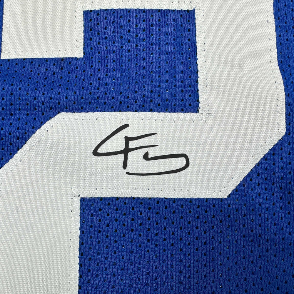 Facsimile Autographed Cooper Flagg Duke Blue Reprint Laser Auto College Basketball Jersey Size Men's XL (ONLINE ORDER ONLY)
