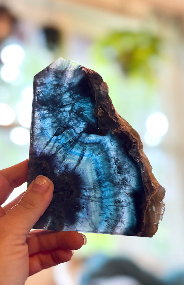 Stunning Fluorite Slices, Fluoresces Pink & Purple (ONLINE ORDER ONLY)