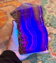 Stunning Fluorite Slices, Fluoresces Pink & Purple (ONLINE ORDER ONLY)