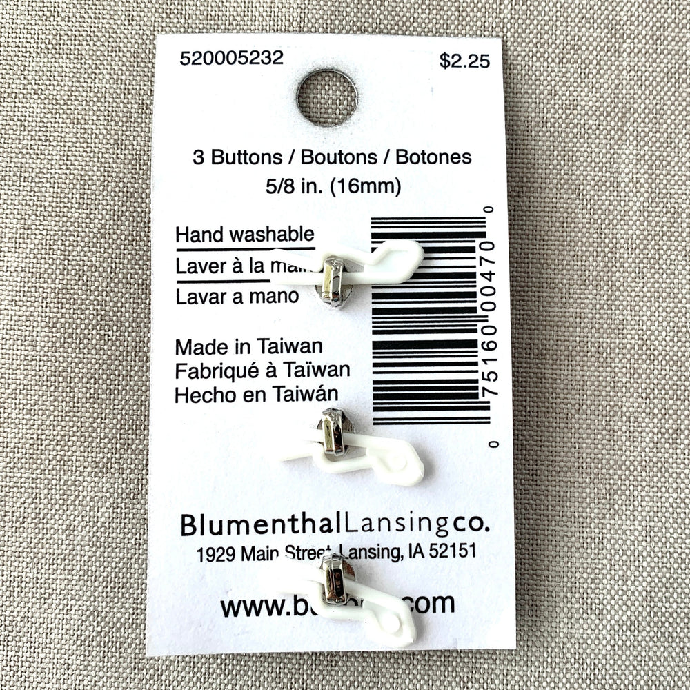 5232 Fancy - Glamour Gems - Shank Button - 16mm - Silver Clear (ONLINE ORDER ONLY)