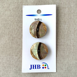 53222 Shell - JHB - 2 Holes - 25mm - Natural (ONLINE ORDER ONLY)