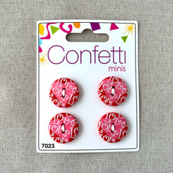 Love Heart - Confetti Minis Buttons - 2 Hole (ONLINE ORDER ONLY)