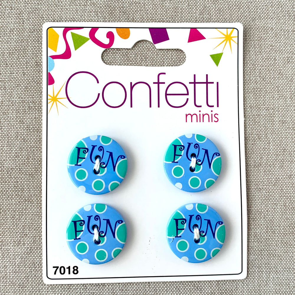 Fun - Confetti Minis Buttons - 2 Hole (ONLINE ORDER ONLY)