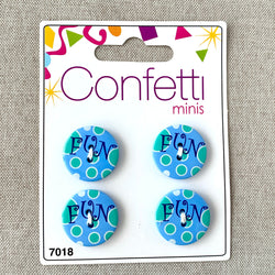 Fun - Confetti Minis Buttons - 2 Hole (ONLINE ORDER ONLY)