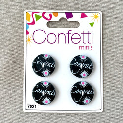 Congrats - Confetti Minis Buttons - 2 Hole (ONLINE ORDER ONLY)