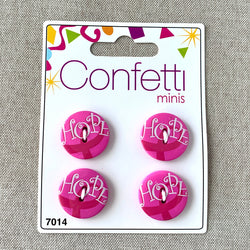 Hope - Confetti Minis Buttons - 2 Hole (ONLINE ORDER ONLY)