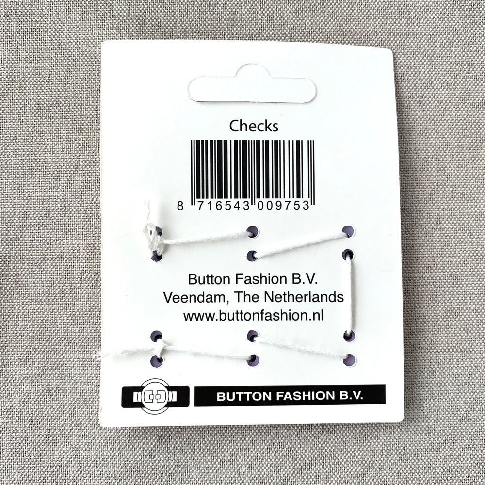 Checks - Confetti Minis Buttons - 2 Hole (ONLINE ORDER ONLY)
