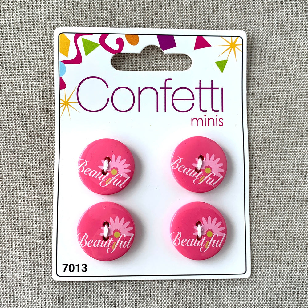 Beautiful - Confetti Minis Buttons - 2 Hole (ONLINE ORDER ONLY)