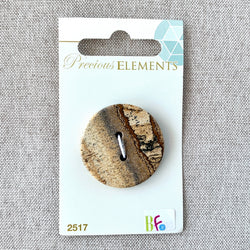 Felsic Sandstone - Precious Elements - 2 Hole - 32mm - Tan (ONLINE ORDER ONLY)