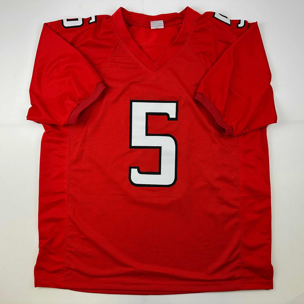Facsimile Autographed Patrick Mahomes II Texas Tech Red Reprint Laser Auto College Football Jersey Size Men's XL (ONLINE ORDER ONLY)