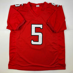 Facsimile Autographed Patrick Mahomes II Texas Tech Red Reprint Laser Auto College Football Jersey Size Men's XL (ONLINE ORDER ONLY)