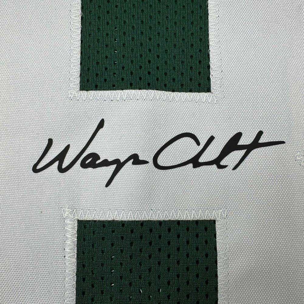 Facsimile Autographed Wayne Chrebet New York Green Reprint Laser Auto Football Jersey Size Men's XL (ONLINE ORDER ONLY)