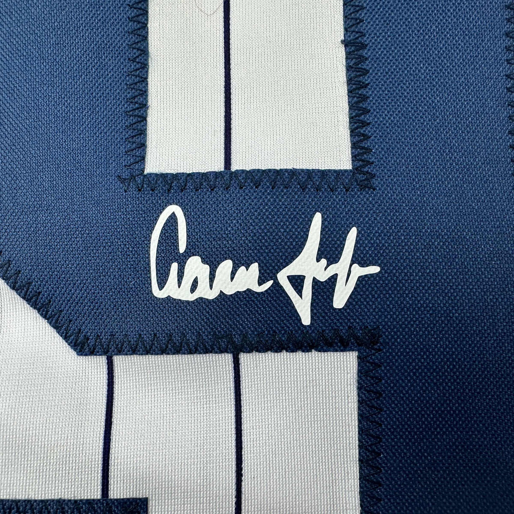 Facsimile Autographed Aaron Judge New York Pinstripe Reprint Laser Auto Baseball Jersey Size Men's XL (ONLINE ORDER ONLY)