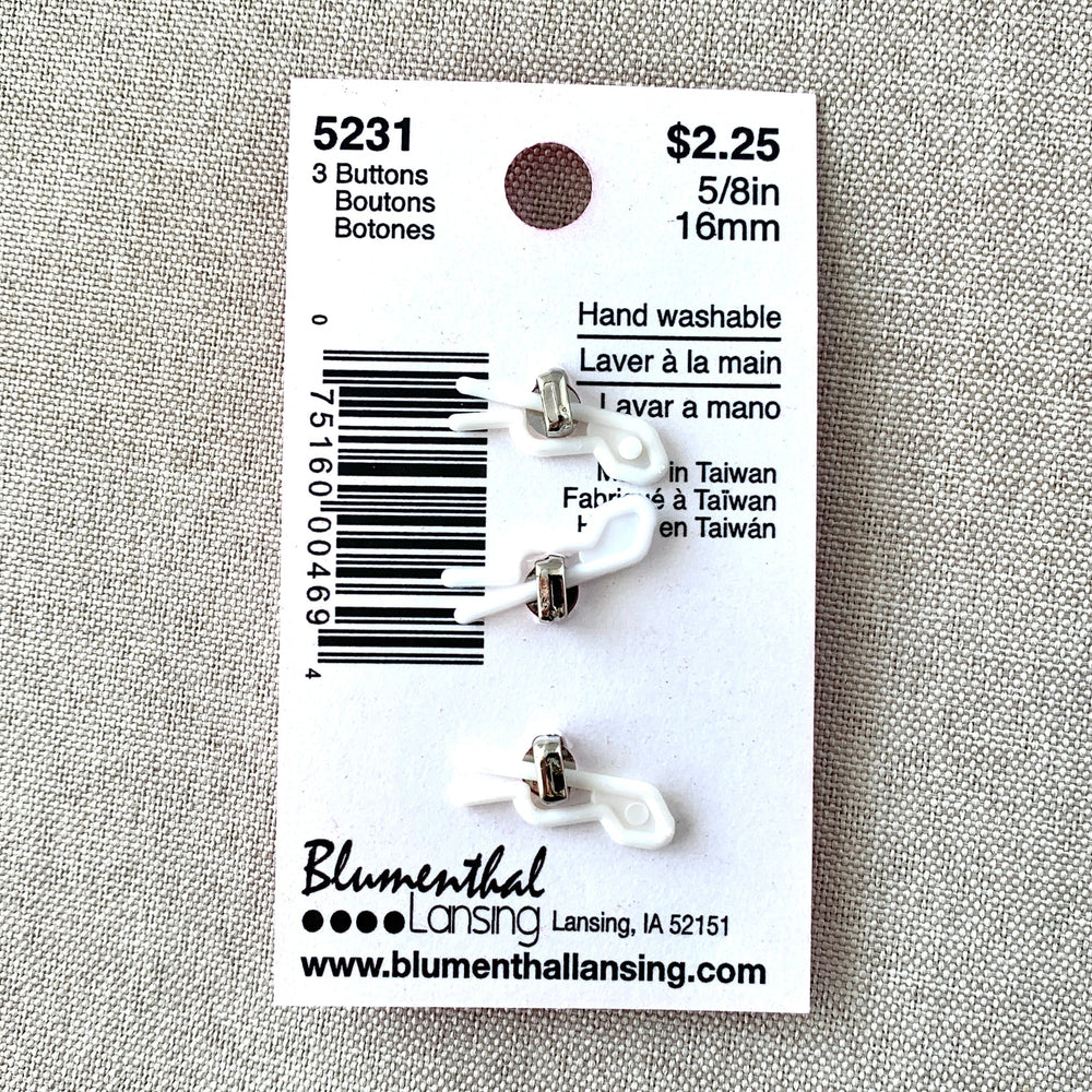 5231 - Glamour Gems - Shank Buttons - 16mm - Silver Pink Gem (ONLINE ORDER ONLY)