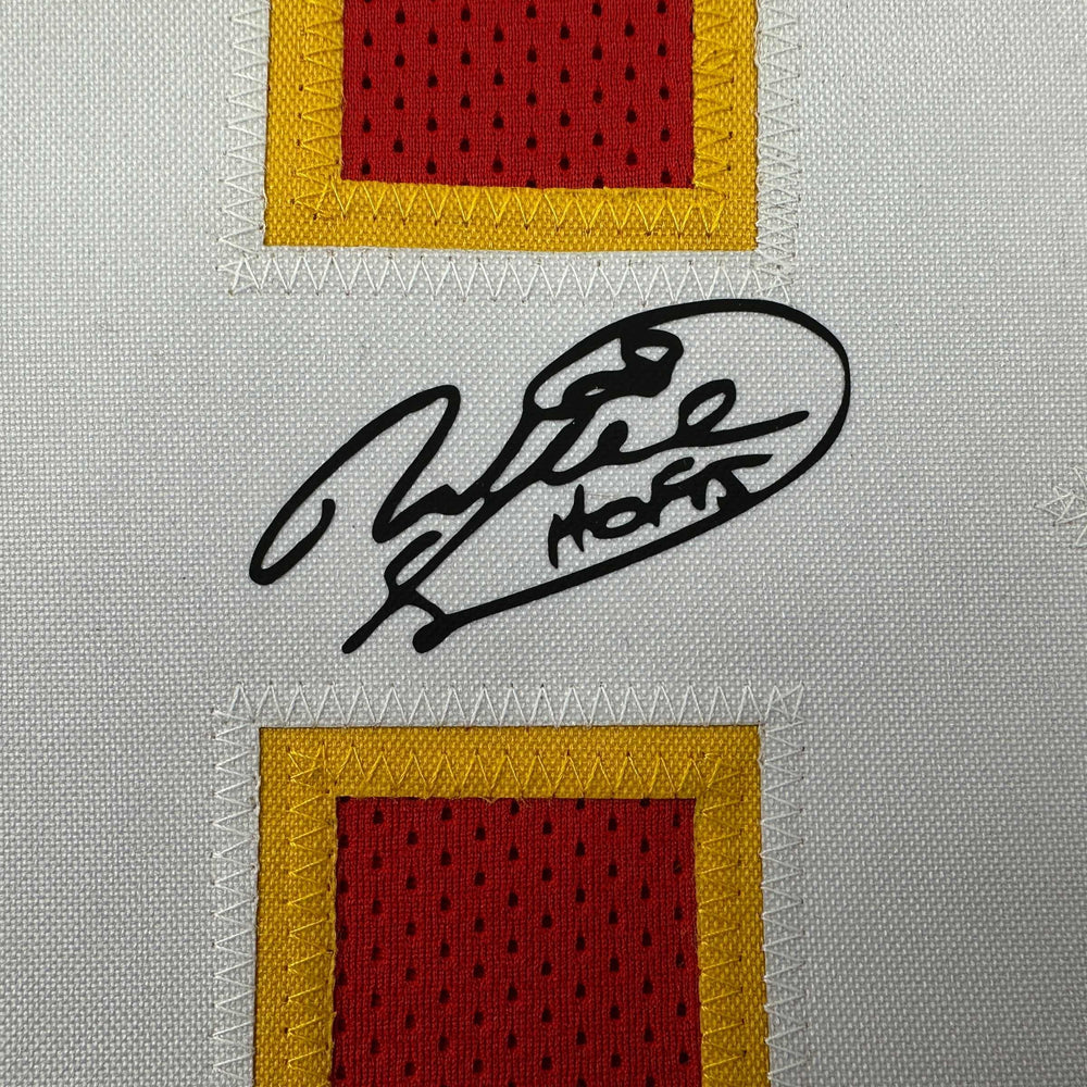 Facsimile Autographed Will Shields Kansas City Red Reprint Laser Auto Football Jersey Size Men's XL (ONLINE ORDER ONLY)
